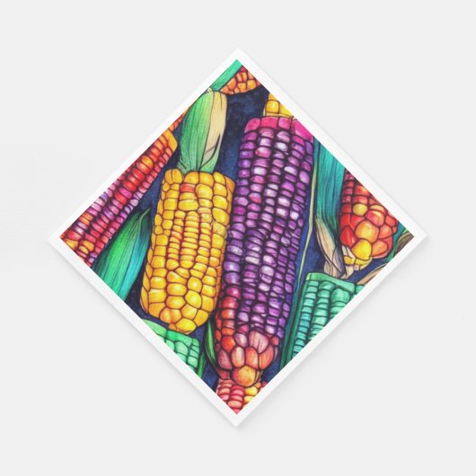 Indischer Mais Serviette (Ecke)