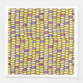 Indischer Mais Watercolor Muster Dinner Napkins Serviette (Vorderseite)