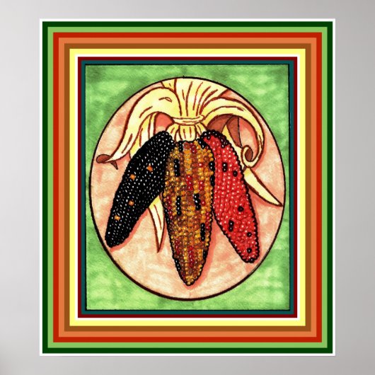 Indischer Maisprint Poster (Vorne)