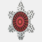Indischer Malerpinsel Schneeflocken Zinn-Ornament (Rechts)