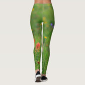 Indischer Malerpinsel-Wildblumen Leggings (Rückseite)