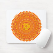 Indischer Mandala Orange Mousepad (Mit Mouse)