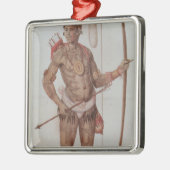 Indischer Mann von Florida Silbernes Ornament (Links)