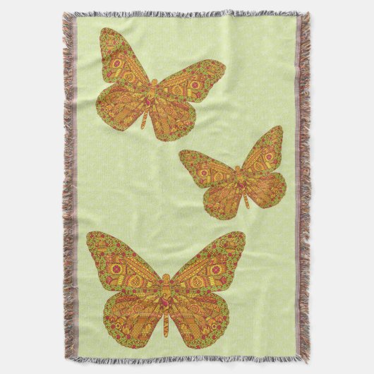 Indischer Monarch Throw Blanket Decke (Vorderseite Vertikal)