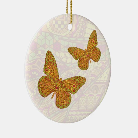 Indischer Monarchschmuck Keramik Ornament (Rechts)