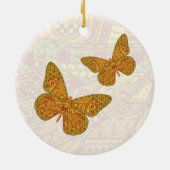 Indischer Monarchschmuck Keramik Ornament (Hinten)