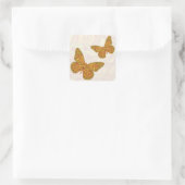 Indischer Monarchsticker Quadratischer Aufkleber (Tasche)