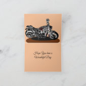 Indischer Motorrad-Geburtstag Karte (Innenseite)