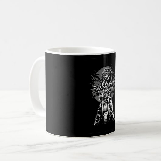 Indischer Motorrad Kaffeetasse (Vorderseite Links)