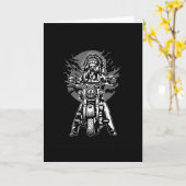 Indischer Motorrad Karte (Gelbe Blume)