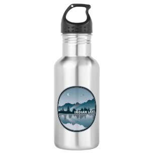 Indischer New Yorker Spiegelbild Edelstahlflasche