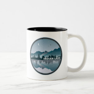 Indischer New Yorker Spiegelbild Zweifarbige Tasse