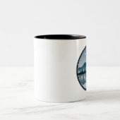 Indischer New Yorker Spiegelbild Zweifarbige Tasse (Mittel)