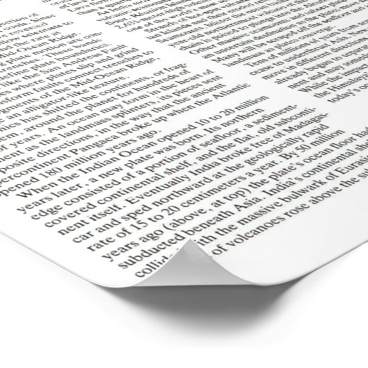 " Indischer Ozean: 1992 Detaillierte MAP ... Poster (Ecke)