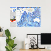 " Indischer Ozean: 1992 Detaillierte MAP ... Poster (Heimbüro)