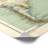 Indischer Ozean, Atlantik Poster (Ecke)
