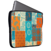 Indischer Patchwork, nahtloser vintage Hintergrund Laptopschutzhülle (Vorne Rechts)