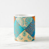 Indischer Patchwork: nahtloses Vintage-Muster. Kaffeetasse (Mittel)