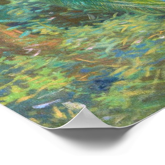 Indischer Pfau | Charles Robert Knight Poster (Ecke)