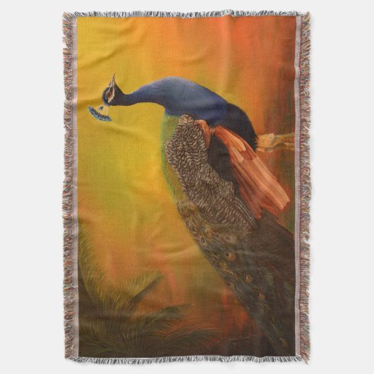 Indischer Pfau Decke (Vorderseite Vertikal)