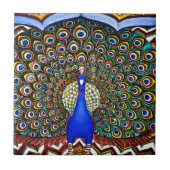 Indischer Pfau Fliese (Vorderseite)