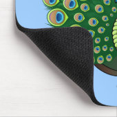 Indischer Pfau Mousepad (Ecke)