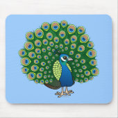 Indischer Pfau Mousepad (Vorne)