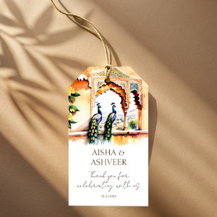 Indischer Pfau Pfau Jaipur Palast Vielen Dank Geschenkanhänger