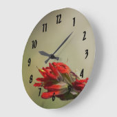 Indischer Pinsel Große Wanduhr (Winkel)