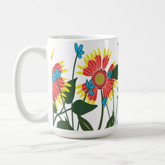 Indischer Pinselkaffeebecher Kaffeetasse (Links)
