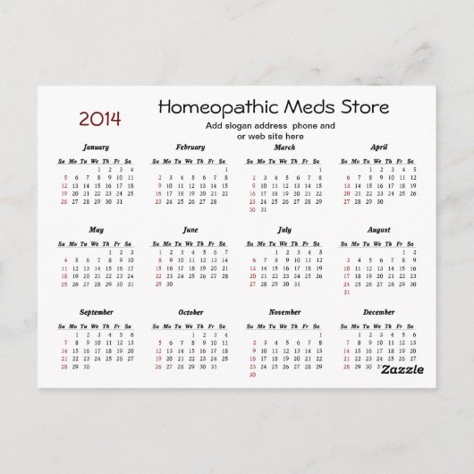 Indischer Pipe Kalender ~ Postkarte (Rückseite)