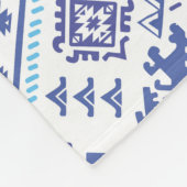 Indischer Pisley Teppich, ethnische Mandala Muster Fleecedecke (Ecke)