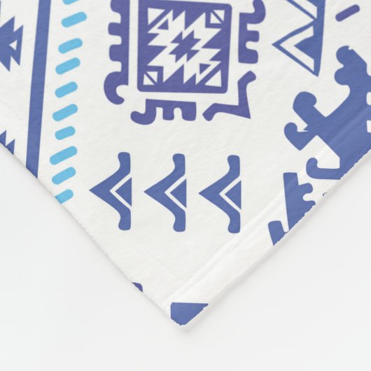 Indischer Pisley Teppich, ethnische Mandala Muster Fleecedecke (Ecke)