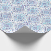 Indischer Pisley Teppich, ethnische Mandala Muster Geschenkpapier (Ecke)