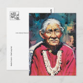 Indischer Postkarte (Vorne/Hinten)