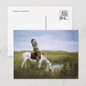 Indischer Postkarte (Vorne/Hinten)