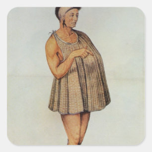 Indischer Priester Quadratischer Aufkleber