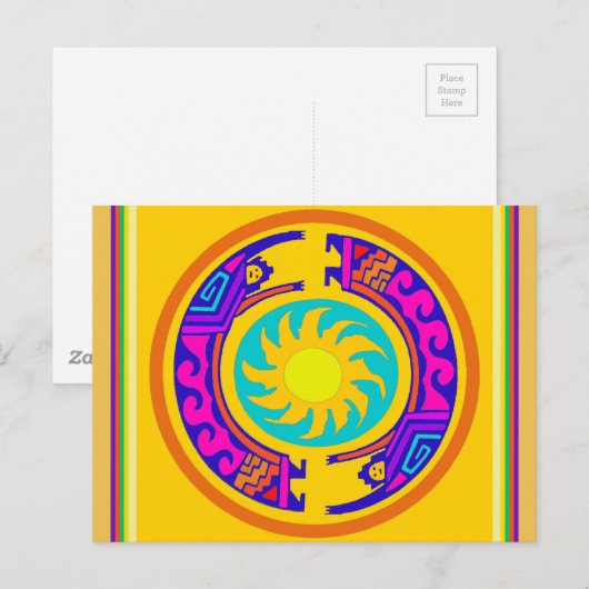 Indischer Regenbogengeist Postkarte (Vorne/Hinten)