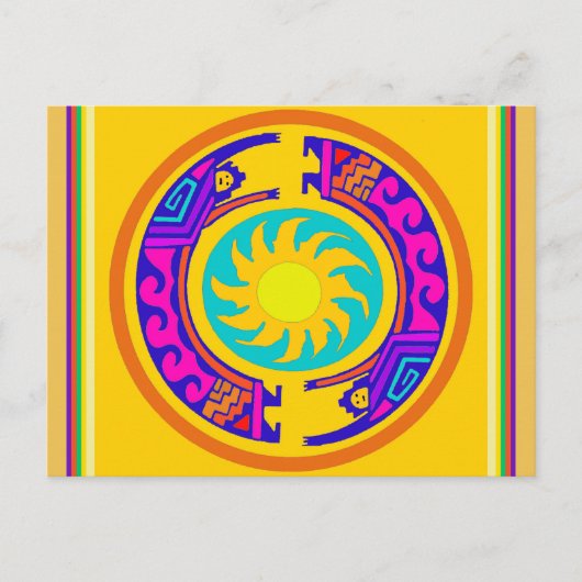Indischer Regenbogengeist Postkarte (Vorderseite)