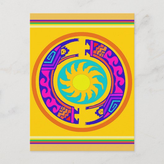 Indischer Regenbogengeist Postkarte (Vorderseite)