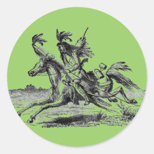 Indischer Reiter Aufkleber