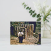 Indischer Rhino Postkarte (Stehend Vorderseite)