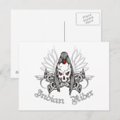 Indischer Rider Postkarte (Vorne/Hinten)