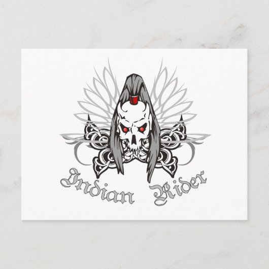 Indischer Rider Postkarte (Vorderseite)