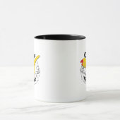 Indischer Ringneck Gelber Papagei Bites Funny Bird Tasse (Zentrum)