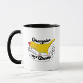 Indischer Ringneck Gelber Papagei Bites Funny Bird Tasse (Links)
