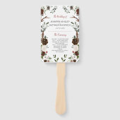 Indischer Roter Wald Green Boho Rustikale Antler Fächer (Vorderseite)