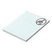 Indischer Rotschwarzer Haida Art Killer Whale Notizblock (Rotiert)