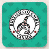 Indischer Rotschwarzer Killer Whale Bev Getränkeuntersetzer (Vorderseite)