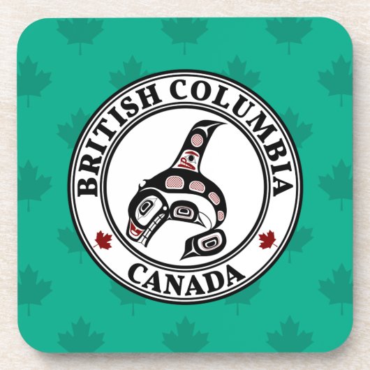 Indischer Rotschwarzer Killer Whale Bev Getränkeuntersetzer (Vorderseite)